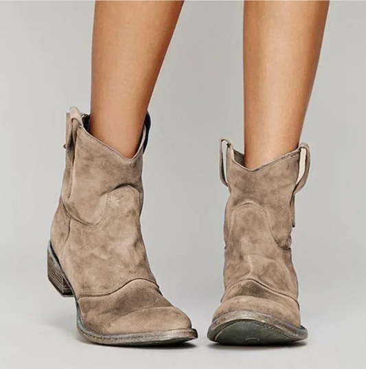 Rosa |  Botas Vaquero de ante